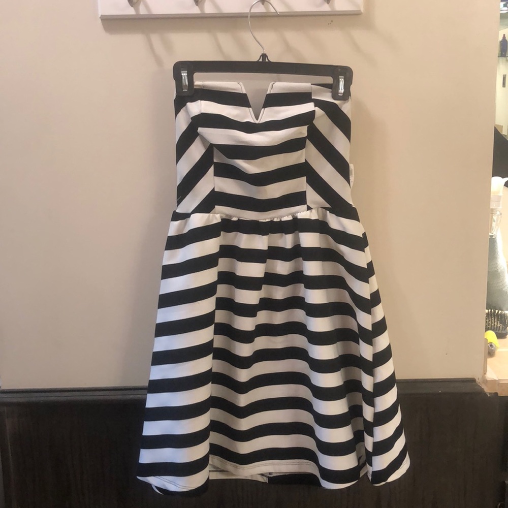 Black and White Stripped Dress